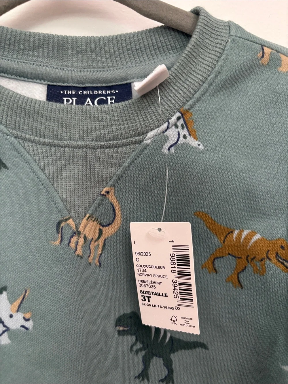 4/$20 🌱 NWT Dino Print Sweatshirt